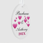 Personaliseer vakantie acryl Ornament (voorkant)