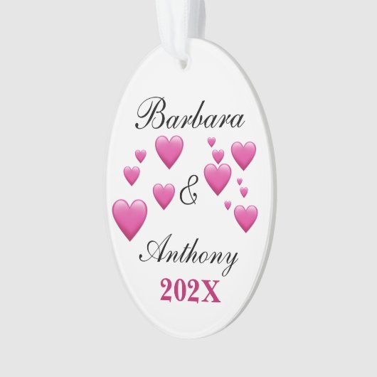 Personaliseer vakantie acryl Ornament (voorkant)