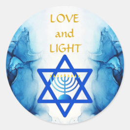 Personaliseer Vakantie LIEFDE EN LICHT Cadeau Stic Ronde Sticker