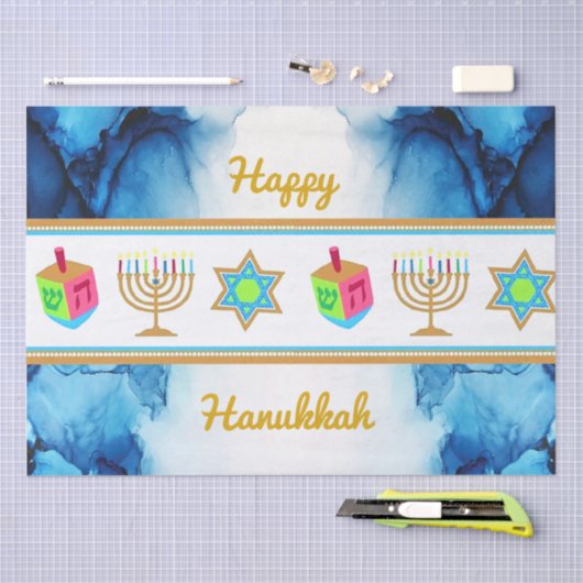 Personaliseer Vakantiegiften HANUKKAH Tissue Paper Tissuepapier (Craft)