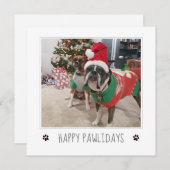 Personaliseer Van het hond Kerstmis vakantiewenska Feestdagenkaart (Voorkant / Achterkant)