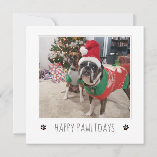 Personaliseer Van het hond Kerstmis vakantiewenska Feestdagenkaart (Voorkant)