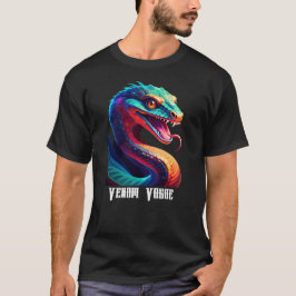 Personaliseer Venom Vogue Snake Bewerk naam T-shirt