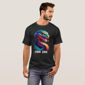 Personaliseer Venom Vogue Snake Bewerk naam T-shirt (Voorkant volledig)