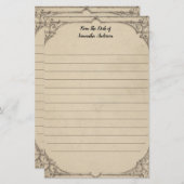 Personaliseer  Verhard Antiek Persoonlijk Briefpapier (Voorkant / Achterkant)