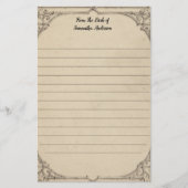 Personaliseer  Verhard Antiek Persoonlijk Briefpapier (Voorkant)