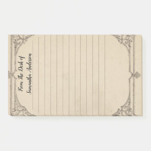 Personaliseer  Verondersteld Antiek Persoonlijk P Post-it® Notes (Voorkant)