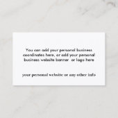 Personaliseer Vierkant en kompassen MASONIC Visitekaartje (Achterkant)