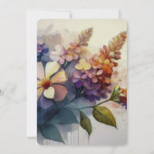 PERSONALISEER: Vintage Bloemen Kaart (Achterkant)