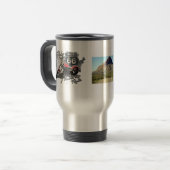 Personaliseer Vintage Motorrit Route 66 Reisbeker (Voorkant links)