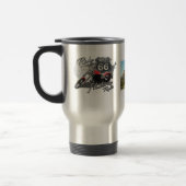 Personaliseer Vintage Motorrit Route 66 Reisbeker (Links)