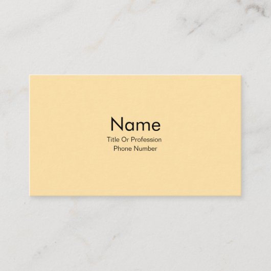 Personaliseer Visitekaartje Crème  (Voorkant)