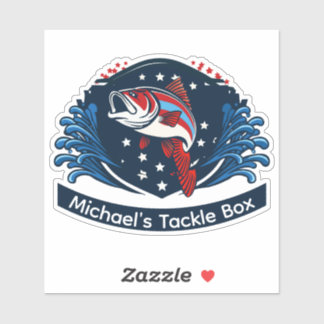 Personaliseer visuitrusting met deze patriottische sticker