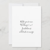 Personaliseer Voeg tekst Afbeelding Script Wedding Kaart (Voorkant)