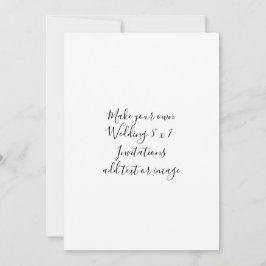 Personaliseer Voeg tekst Afbeelding Script Wedding Kaart