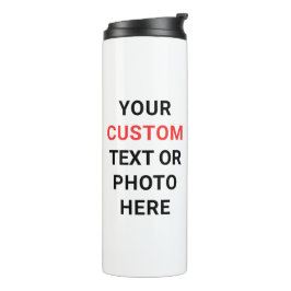 Personaliseer | Voeg tekst, foto, logo of ontwerp Thermosbeker