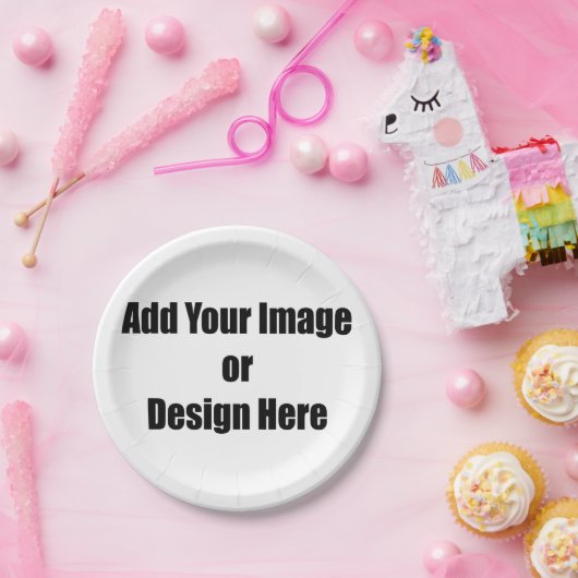 (Personaliseer) Voeg "Uw" persoonlijke aanraking t Papieren Bordje (Feest)