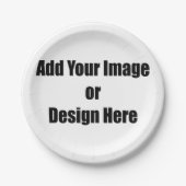 (Personaliseer) Voeg "Uw" persoonlijke aanraking t Papieren Bordje (Voorkant)