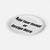 (Personaliseer) Voeg "Uw" persoonlijke aanraking t Papieren Bordje (Gekanteld)