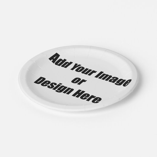 (Personaliseer) Voeg "Uw" persoonlijke aanraking t Papieren Bordje (Gekanteld)