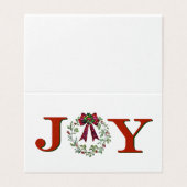 Personaliseer vreugde met krans kaart (Buitenkant ongevouwen)