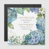 Personaliseer Vrijgezellenfeest Blue Hydrangea (Voorkant / Achterkant)