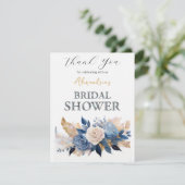 Personaliseer Vrijgezellenfeest Rose boeket Bedankkaart (Staand voorkant)