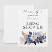 Personaliseer Vrijgezellenfeest Rose boeket Bedankkaart (Voorkant / Achterkant)