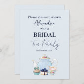 Personaliseer Vrijgezellenfeest Tea Party Aankondiging (Voorkant / Achterkant)