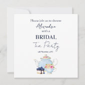 Personaliseer Vrijgezellenfeest Tea Party Uitnodig Save The Date (Voorkant)