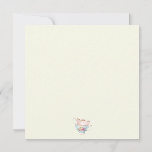 Personaliseer Vrijgezellenfeest Tea Party Uitnodig Save The Date (Achterkant)