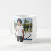 Personaliseer vrolijk kerstfeest Happy and Free Do Koffiemok (Voorkant links)