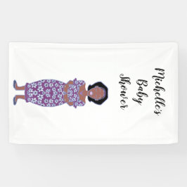 Personaliseer Vrouwelijk Vrouw Michelle's Baby sho Spandoek