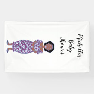 Personaliseer Vrouwelijk Vrouw Michelle's Baby sho Spandoek