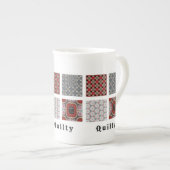 Personaliseer w/4 foto's Sjabloon en titel Porselein Kop (Voorkant rechts)