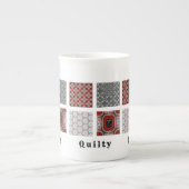 Personaliseer w/4 foto's Sjabloon en titel Porselein Kop (Voorkant)