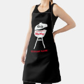 Personaliseer w Naam Custom Black Chef Mannen Vrou Schort (Insitu)