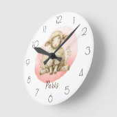 Personaliseer Waterverf Schapenkwekerij Meisjeskam Ronde Klok (Hoek)