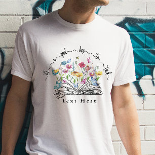 Personaliseer Waterverf van tekst ventilator leraa T-shirt