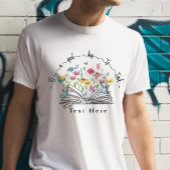 Personaliseer Waterverf van tekst ventilator leraa T-shirt