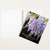 Personaliseer waterverf wisteria floral planner (Display)