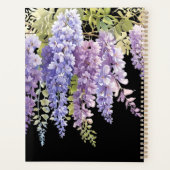 Personaliseer waterverf wisteria floral planner (Achterkant)