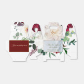 Personaliseer Weddenschappen Red Rose Peony Dahlia Bedankdoosjes (Uitgevouwen)