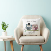Personaliseer Wedding Memento Pillow Kussen (Stoel)