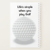 Personaliseer Wekly Golf Planner (Achterkant)