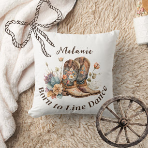 Personaliseer Western Boho Line Dancing Kussen