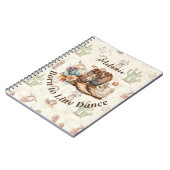 Personaliseer Western Boho Line Dancing Notitieboek (Linkerzijde)