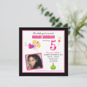 :personaliseer: Whimsical Fairies Birthday nodigt  Kaart (Staand voorkant)