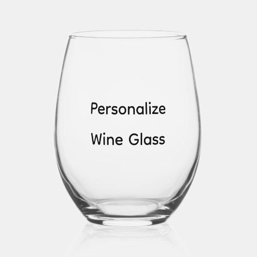 Personaliseer wijnglas zonder voet (Voorkant)