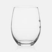 Personaliseer wijnglas zonder voet (Rechts)